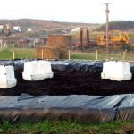 Landfill gas emissions trial bays used for research into bio-oxidation of landfill gas.