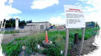 Landfill gas management compound