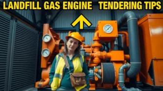 Featured image with text - Landfill Gas Engine Tendering Tips.