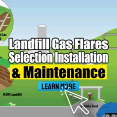 Image text: "Landfill Gas Flares Selection Installation and Maintenance".