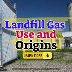 Image text: "Landfill Gas Use and Origins".