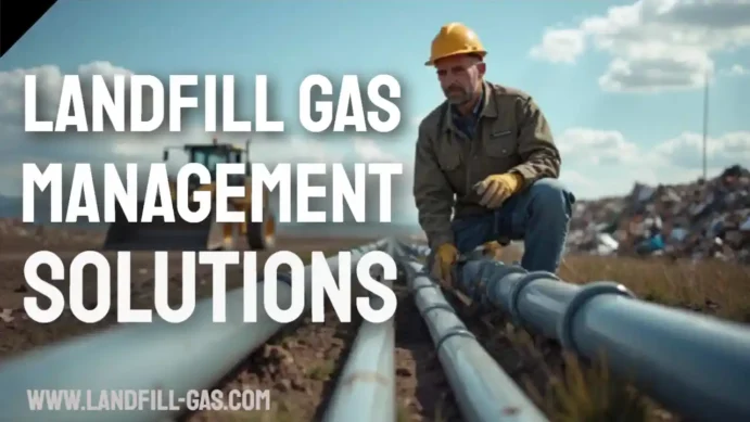 Image with the text - Landfill gas management solutions.