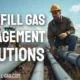 Image with the text - Landfill gas management solutions.