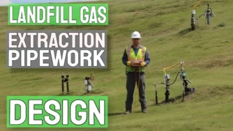 Featured image for article about the design of Landfill gas collection pipelines.
