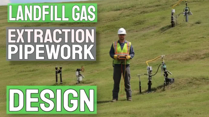 Featured image for article about the design of Landfill gas collection pipelines.