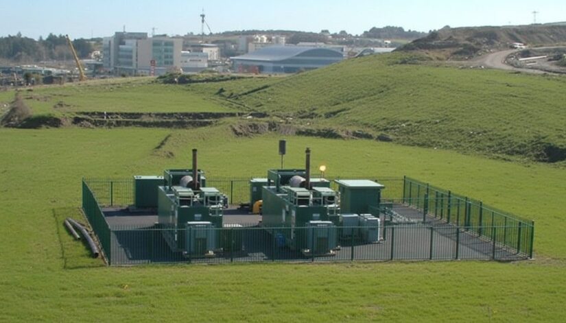 Landfill gas to energy plant LFGTE