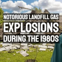 Text on featured image: "Notorious Landfill Gas Explosions in the 1980s."