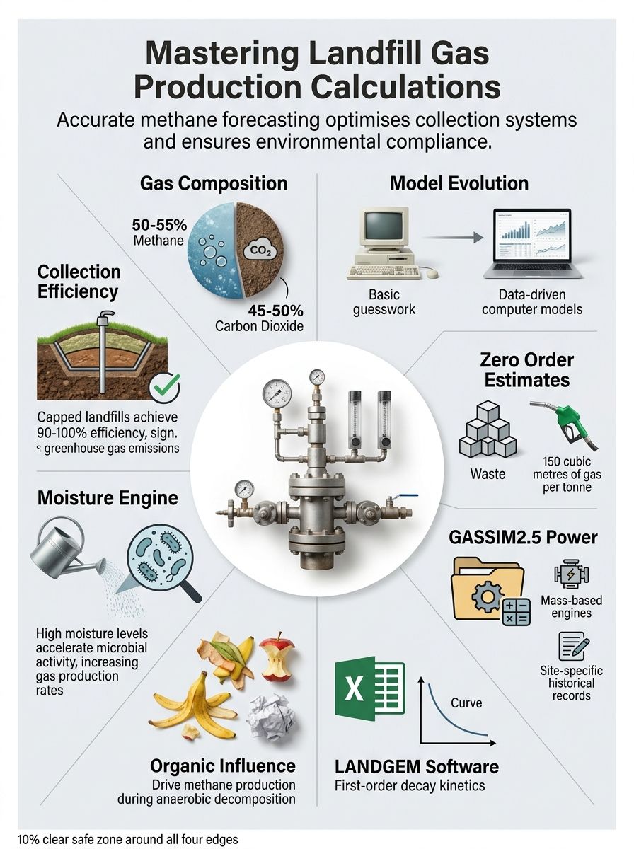 Landfill Gas Production Rate Calculation: Key Factors Influencing Methane Emissions