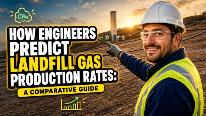 Featured image with text: HOW ENGINEERS PREDICT LANDFILL GAS PRODUCTION RATES.
