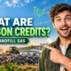 Featured image text: What are Carbon Credits? - Landfill Gas.